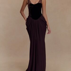 Meshki Deep Plum Maxi Skirt